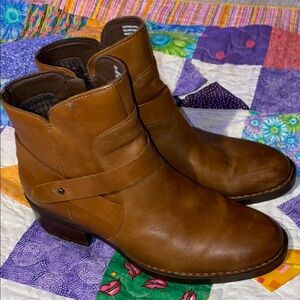 Brown Leather Ankle Boots